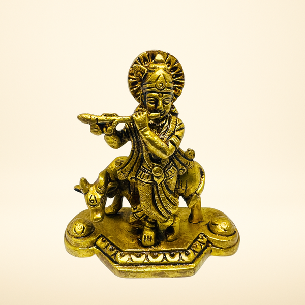 God Krishna Brass Statue