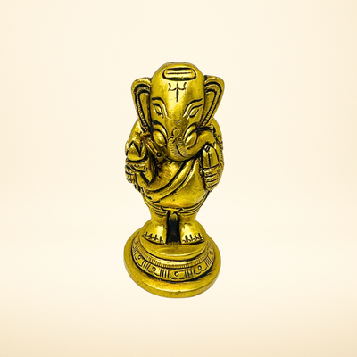 Standing Ganesh Brass Statue