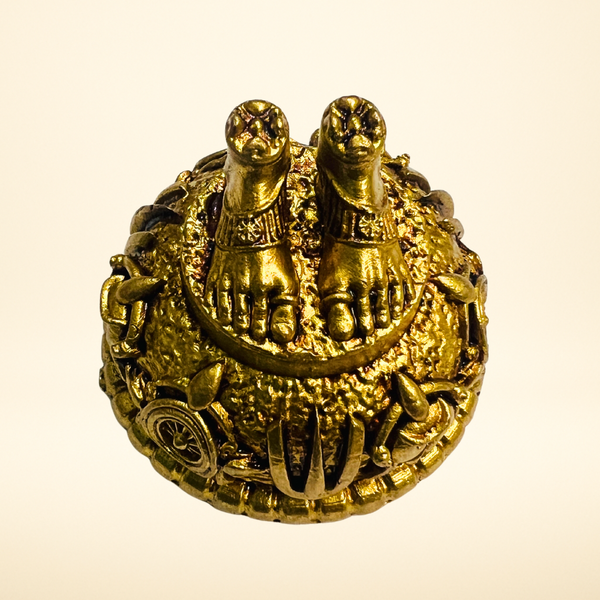 Hindu God Foot Brass Statue