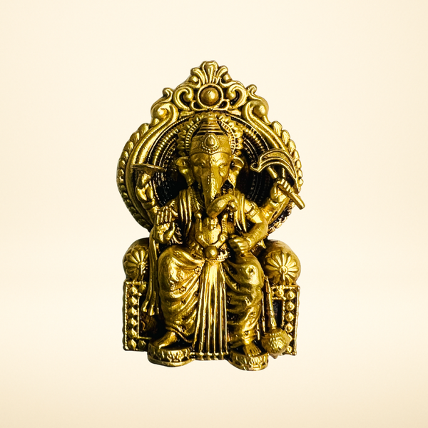 God Ganesh Sitting Brass Statue